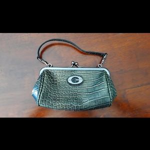 Green mini guess purse